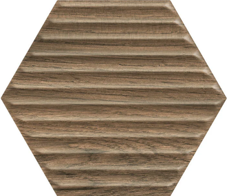 Плитка стінова Serene Brown Heksagon STR 17,4x19,8 код 2895 Ceramika Paradyz (SS--198X171-1-SERE.BR)