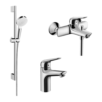 Набор смесителей для ванны 3-в-1 Hansgrohe Novus/Crometta (цвет - хром) (71040111) фото 1 Aquada.com.ua