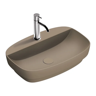 Раковина полувстраиваемая Catalano Green Lux Сolori 40 х 60 х h14 см, цвет - коричневый матовый 160GRLXNMS
