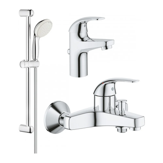 Набір змішувачів для ванної Grohe Curve з душовим гарнітуром New Tempesta Classic, хром (UA122217S0A)