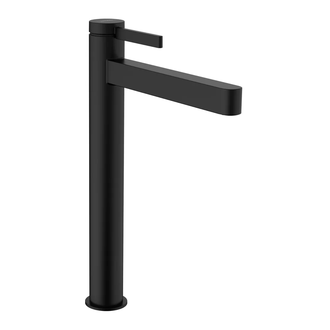 Смеситель для раковины высокий Hansgrohe Finoris (цвет - чёрный матовый), с донным клапаном Push Open (76070670) фото 1 Aquada.com.ua