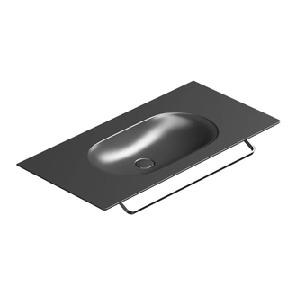 Раковина подвесная Catalano Horizon 100 х 50 см, Satin black (1100HZNS) фото 1 Aquada.com.ua