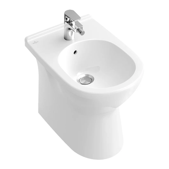 Биде напольное Villeroy & Boch O.Novo 57х36 см (альпийский белый) (54610001) фото 1 Aquada.com.ua