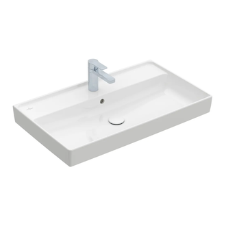 Раковина мебельная 80 х 47 см Villeroy & Boch Collaro (альпийский белый, с переливом) (4A338001) фото 1 Aquada.com.ua
