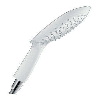 Лейка для душа Hansgrohe Puravida EcoSmart (цвет - хром/белый), 3 вида струи (28567400) фото 1 Aquada.com.ua