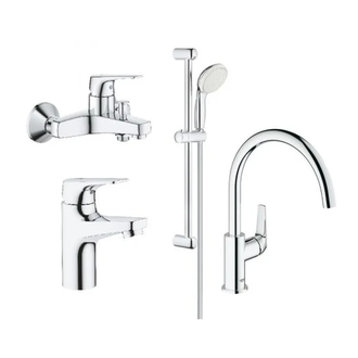 Grohe Набор смесителей BauFlow 4 в 1 для ванны и кухни (121640K) (121640K) фото 1 Aquada.com.ua