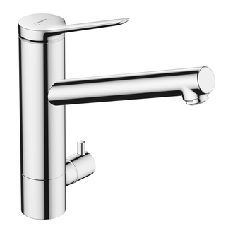 Кухонный смеситель, с запорным вентилем, CoolStart Hansgrohe Zesis M33 (цвет - хром) 74807000