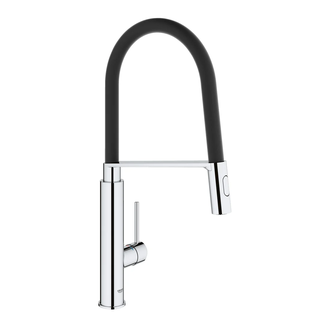 Смеситель для кухни Grohe Concetto (цвет - хром/чёрный) (31491000) фото 1 Aquada.com.ua