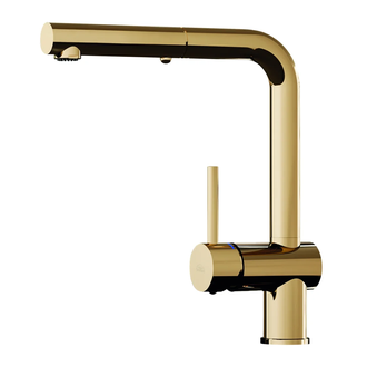 Смеситель для кухни Paffoni Light (цвет - Honey gold / Медовое золото) (LIG285HG-MET)