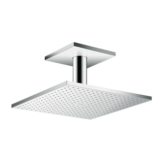 Верхній душ з тримачем Axor ShowerSolutions 300х300 2jet, хром (35320000)