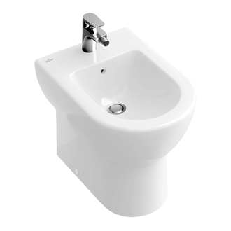 VILLEROY & BOCH SUBWAY биде 37*56см напольное с 1 отв. под смеситель, цвет белый С+ (741000R1) фото 1 Aquada.com.ua