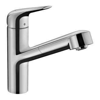Кухонный смеситель 150, с вытяжным изливом, 1jet sBox Hansgrohe Focus M42 (цвет - хром) 71829000