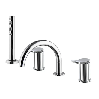 Fima Carlo Змішувач на борт ванни з виливом Fima Flo, хром (F3814CR)