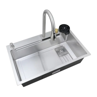 Мийка Mixxus Premium MH7545-SET-03.SUS304 з вбудованим змішувачем  (MX1699)