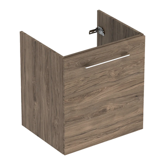 Тумба под раковину Geberit Selnova Square slim rim 58,8 см, орех матовый (501.222.00.1)