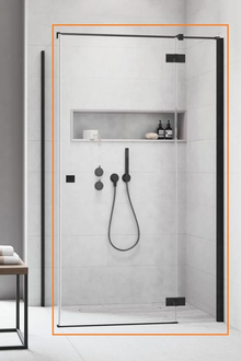 Душові двері Essenza New Black KDJ 90 праві, RADAWAY (385044-54-01R)