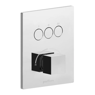 Смеситель для душа Paffoni Compact Box (цвет - сталь) (CPM519ST)