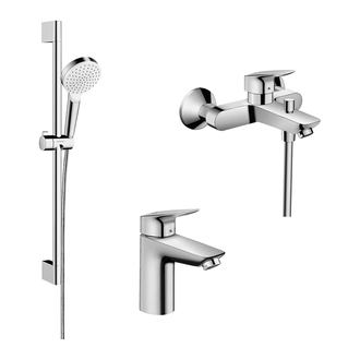 Набор смесителей для ванны 3-в-1 Hansgrohe Logis/Crometta (цвет - хром) (10002020) фото 1 Aquada.com.ua