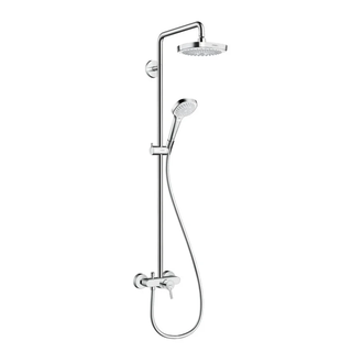 Душевая система Hansgrohe Croma Select E Showerpipe 180 2jet (цвет - хром/белый) (27258400) фото 1 Aquada.com.ua