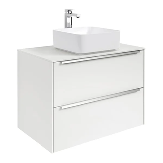 Тумба Roca Inspira 800 х 498 х 674 мм (цвет отделки - 806 блестящий белый) (A851080806) фото 1 Aquada.com.ua