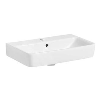 Раковина подвесная Geberit Selnova Compact 60 х 37 см, с 1 отверстием под смеситель (501.511.00.1)
