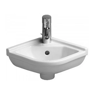 Раковина угловая Duravit Starck 3 43х38 см (0752440000) фото 1 Aquada.com.ua