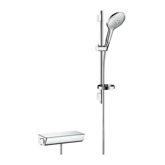 Душевой гарнитур с термостатом Hansgrohe Raindance Select (белый/хром) (27036400) фото 1 Aquada.com.ua