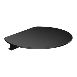 Полка 20 x 16,9 см Hansgrohe WallStoris, чёрный матовый (27915670) фото 1 Aquada.com.ua