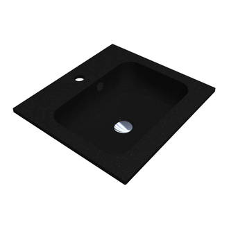 MIRAGGIO Умывальник DELLA 500 BLACK MIRASTONE (0000839)
