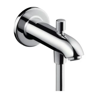 HANSGROHE Излив на ванну E/S 152 мм с переключателем на душ, хром (13423000) фото 1 Aquada.com.ua