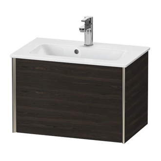 Тумба подвесная компакт, под раковину Duravit XViu 61 x 39 см, орех брашированный (XV40780B169) фото 1 Aquada.com.ua