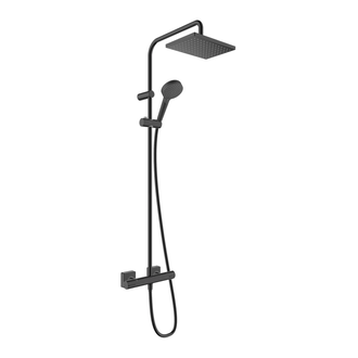 Душевая система с термостатом Hansgrohe Vernis Shape (цвет - чёрный матовый) (26286670) фото 1 Aquada.com.ua