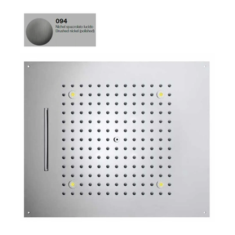 Верхній душ BOSSINI Dream / 2 дощ, каскад, 4RGB LED, для підвісної стелі 57x 47сm, brushed nichel (H38905000094016)