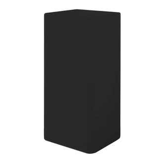 Nic-Design Умивальник окремо стоячий Nic Design Semplice 40х40х85 см без переливу, злив у підлогу, чорний глянець (001373008)