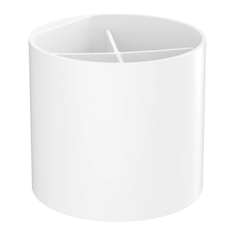 Стакан для зубных щёток Ø 12,6 см Hansgrohe WallStoris, белый матовый (27921700) фото 1 Aquada.com.ua