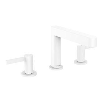 Смеситель для раковины Hansgrohe Finoris (цвет - белый матовый), с донным клапаном Push Open (76033700) фото 1 Aquada.com.ua