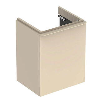 Шкафчик для раковины 49,2 х 40,6 х h61,7 см Geberit Smyle Square, с одной дверцей, песочно-серый (500.364.JL.1)