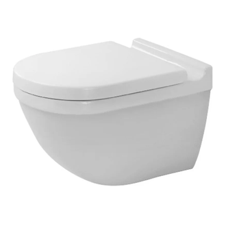 DURAVIT STARCK 3 унитаз подвесной 36*54см, Rimless, вкл. крепления Durafix (2527090000) фото 1 Aquada.com.ua