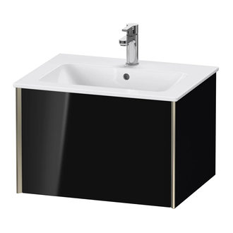 Тумба подвесная под раковину Duravit XViu 61 x 48 см, чёрный глянцевый (XV40250B140) фото 1 Aquada.com.ua