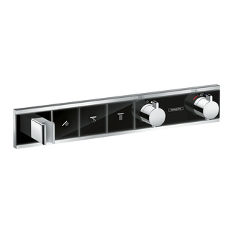 Термостат, скрытого монтажа, на 3 потребителя Hansgrohe RainSelect (цвет - хром/чёрный) (15356600) фото 1 Aquada.com.ua