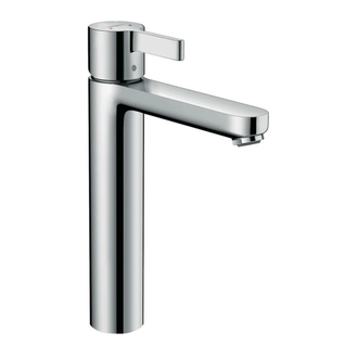 Смеситель для раковины, однорычажный Hansgrohe Metris S (цвет - хром), с донным клапаном (31021000) фото 1 Aquada.com.ua