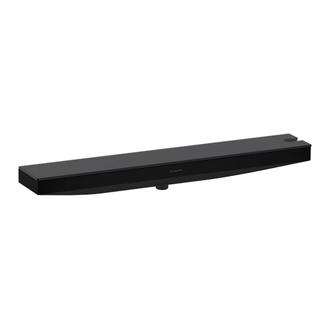Настенный держатель Porter 500 с полкой правый Hansgrohe Porter E (цвет - чёрный матовый) 26858670
