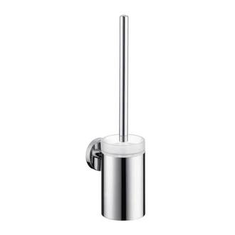 Ёршик с держателем Hansgrohe Logis Classic (цвет - хром, керамика белая) (41632000) фото 1 Aquada.com.ua