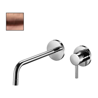 Змішувач для умивальника настінний Paffoni Light, вилив 12,3 см, Brushed Copper (LIG104RMSP70)