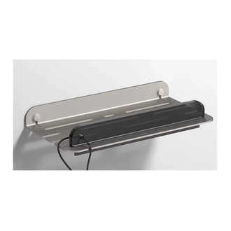 Полиця зі скребком Sonia Quick Aluminium Steel 300х51х151 мм, полірована сталь (185573)