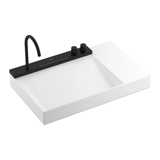 Раковина Hansgrohe Avalegra AquaUnit 78 х 47,5 х 10 см, без переливу, з функцією QuickClean+, із змішувачем, Matt Black  22473670