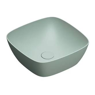 Раковина накладная на столешницу Catalano Green Lux Сolori 40 х 40 х h14 см, цвет - зелёный матовый 140APGRLXVS