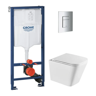Комплект Grohe Set Унітаз QUADRO-0301-T3 + Інсталяція 38536001 + панель 38732000 (38536001QUADRO030 (38536001QUADRO0301T3)