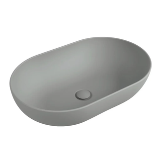 Умивальник на стільницю Flaminia APP 62 x 40 xh 16 cm, без переливу, Cenere matt (AP62A) (AP62ACEN)