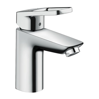 Hansgrohe Смеситель для раковины однорычажный, со сливным гарнитуром, хром Logis Loop 100 (71151000) фото 1 Aquada.com.ua